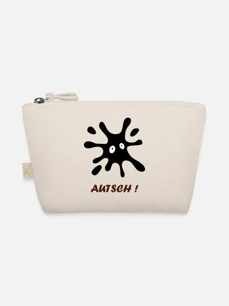 black spot with eyes - Ouch - Organic Pouch - nature - Front