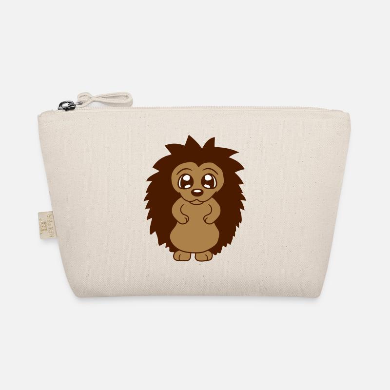 regarde de face petit hérisson mignon Trousse biologique