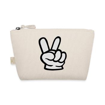 victory hand - Organic Pouch - nature - Front