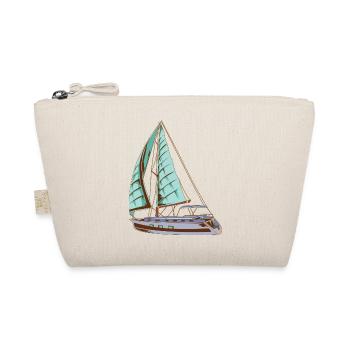 Sailing Ship Boat Yacht Sailing Water Dew Gift - Organic Pouch - nature - Front