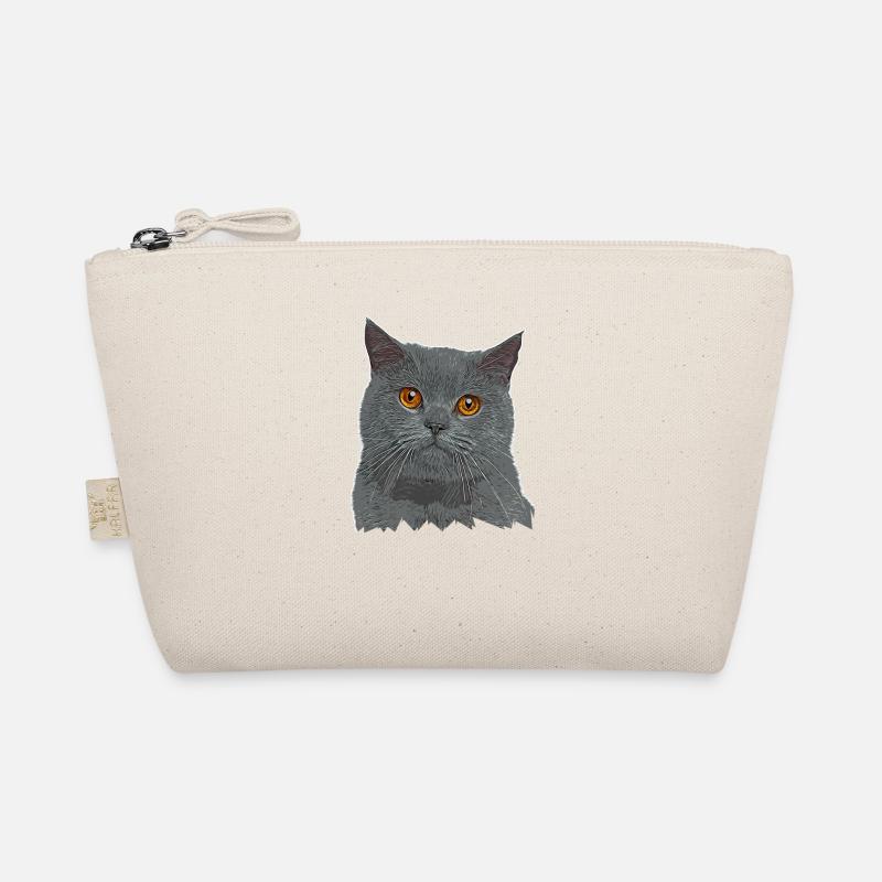 Britisch Kurzhaar Katze - BKH - Katzen Geschenk - Bio-Täschchen - Natur