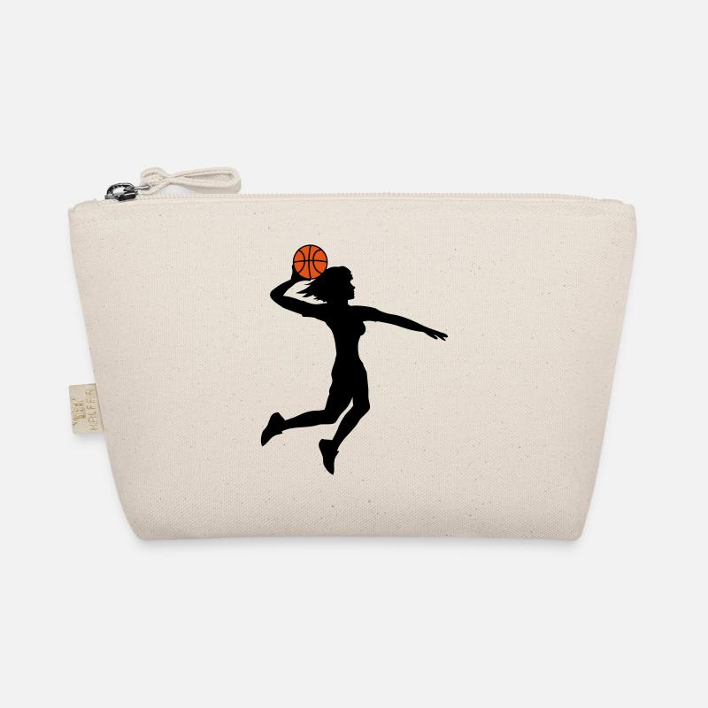 basketball springen dunking dunk frau weiblich mae Bio-Täschchen