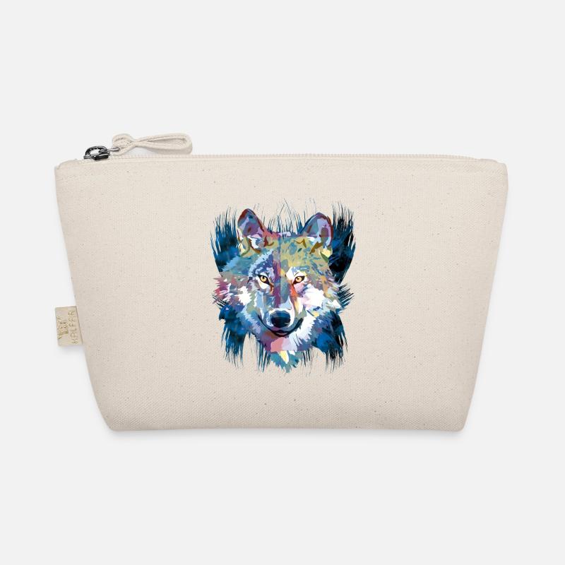 Polygon Wolf - Beau loup gris en bleu Trousse biologique
