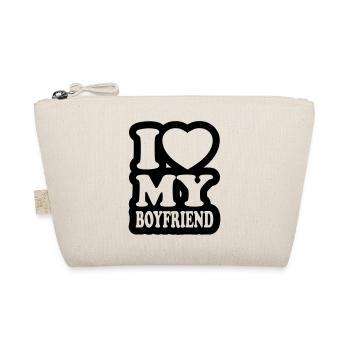 I love my boyfriend - Organic Pouch - nature - Front
