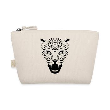 katzenkopf katzen leopard panther cougar - Bio-Täschchen - Natur - Vorne