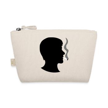 smoker smoking cigarette weed drugs weed hemp - Organic Pouch - nature - Front