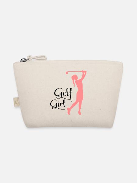 golf frauen - Bio-Täschchen - Natur - Vorne