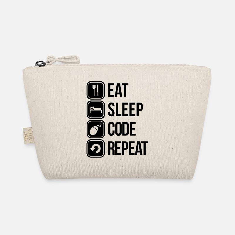 eat sleep code Bio-Täschchen