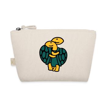 Paire de tortues mignon sucré - Trousse biologique - nature - Devant
