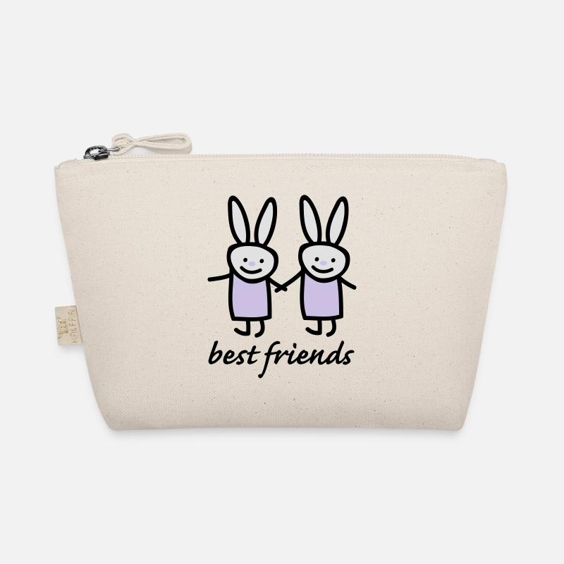 Beste Freunde Hasen - Bio-Täschchen - Natur