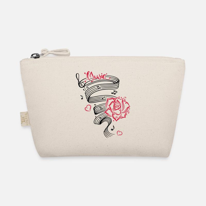 Notes musicales avec musique et fleur. Trousse biologique