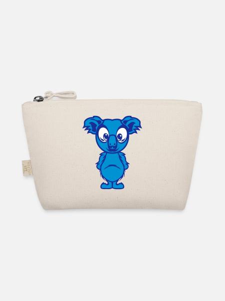 koala head drawing animals child - Organic Pouch - nature - Front