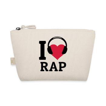 I love Rap - Bio-Täschchen - Natur - Vorne