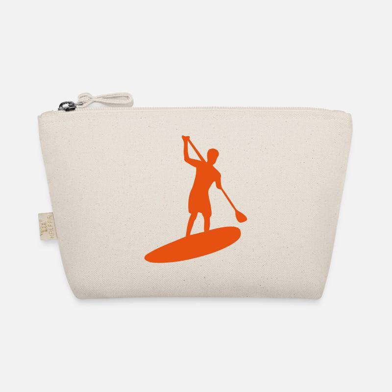 paddle board silhouette Bio-Täschchen