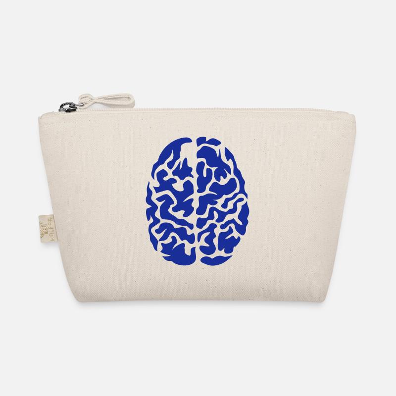 brain seen on drawing Organic Pouch