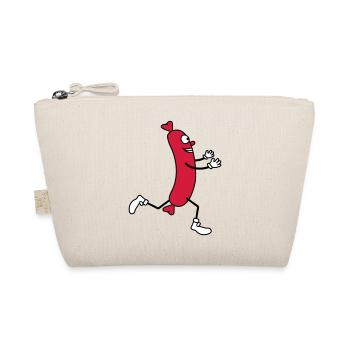 wuerstchen run happily embrace love run - Organic Pouch - nature - Front