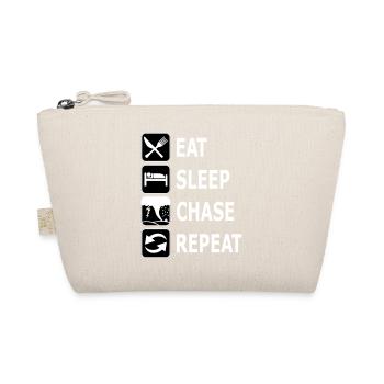 eat sleep chase repeat, chasing tornadoes, twister - Organic Pouch - nature - Front