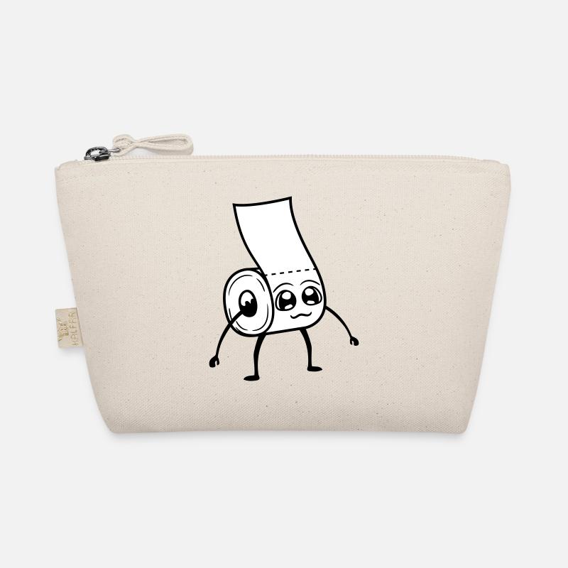 klopapier maennchen suess niedlich klein gesicht l Bio-Täschchen