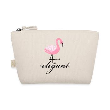 Flamingo elegant - Bio-Täschchen - Natur - Vorne