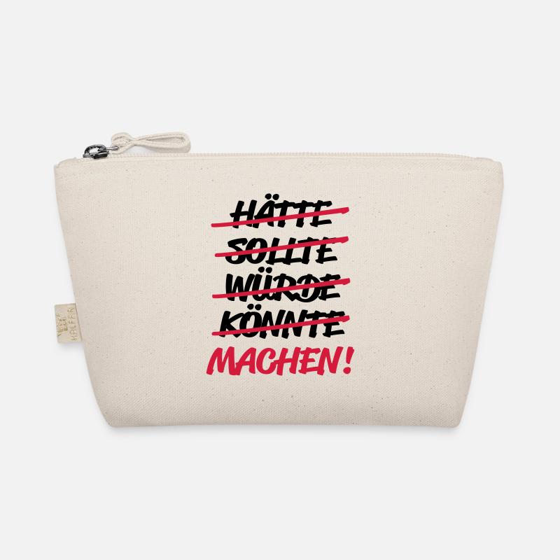 hätte sollte würde könnte - MACHEN! - Bio-Täschchen - Natur