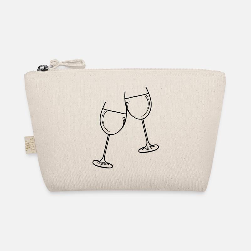 sekt wein glas Bio-Täschchen