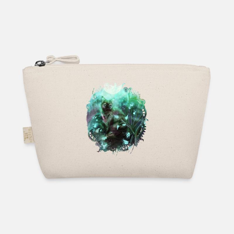 Cat in the magic forest Organic Pouch