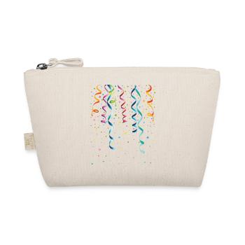 Silvester. Streamers with confetti. Party and Fun. - Organic Pouch - nature - Front