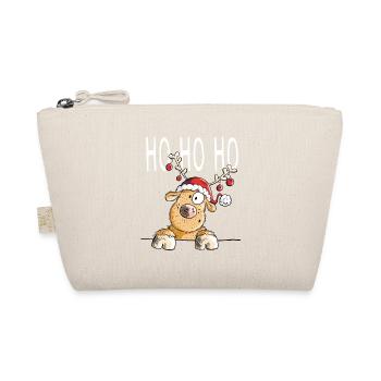 Ho Ho Ho Rentier - Rentiere - Ren - Geschenk - Bio-Täschchen - Natur - Vorne