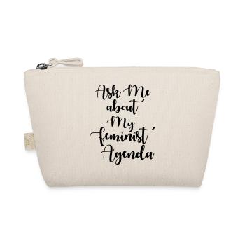 Ask Me About My Feminist Agenda - Organic Pouch - nature - Front