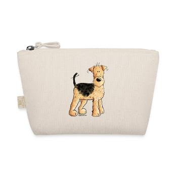 Happy Airedale Terrier I Chiens Bande dessinée - Trousse biologique - nature - Devant