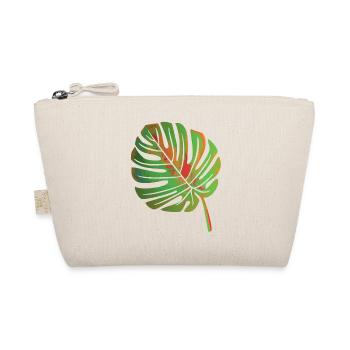 Monstera Blatt - Bio-Täschchen - Natur - Vorne