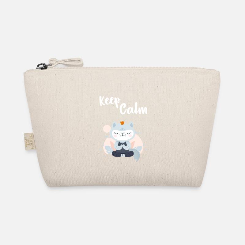 Keep Calm Mietze - Bio-Täschchen - Natur