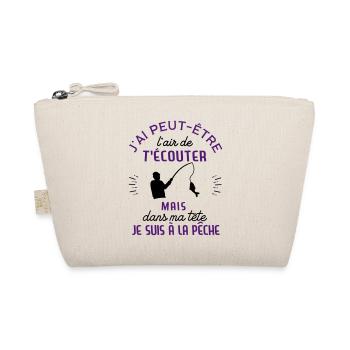 in my head I'm fishing - Organic Pouch - nature - Front