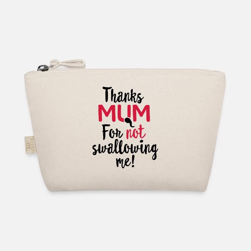 Danke Mama, dass du mich nicht geschluckt hast Muttertagsgeschenk - Bio-Täschchen - Natur