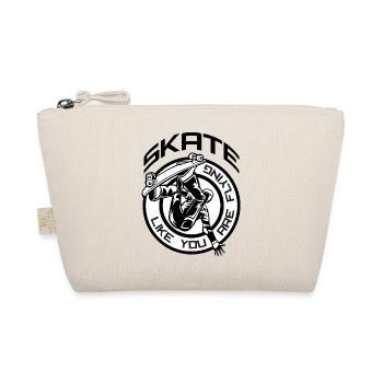 SKATEBOARD SKATE SKATEBOARDER - Bio-Täschchen - Natur - Vorne