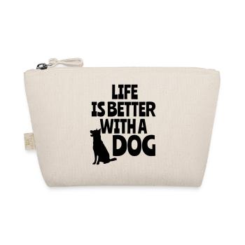 La vie est meilleure avec un chien, des animaux, des chiens * - Trousse biologique - nature - Devant