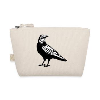 Raven - crow - Organic Pouch - nature - Front