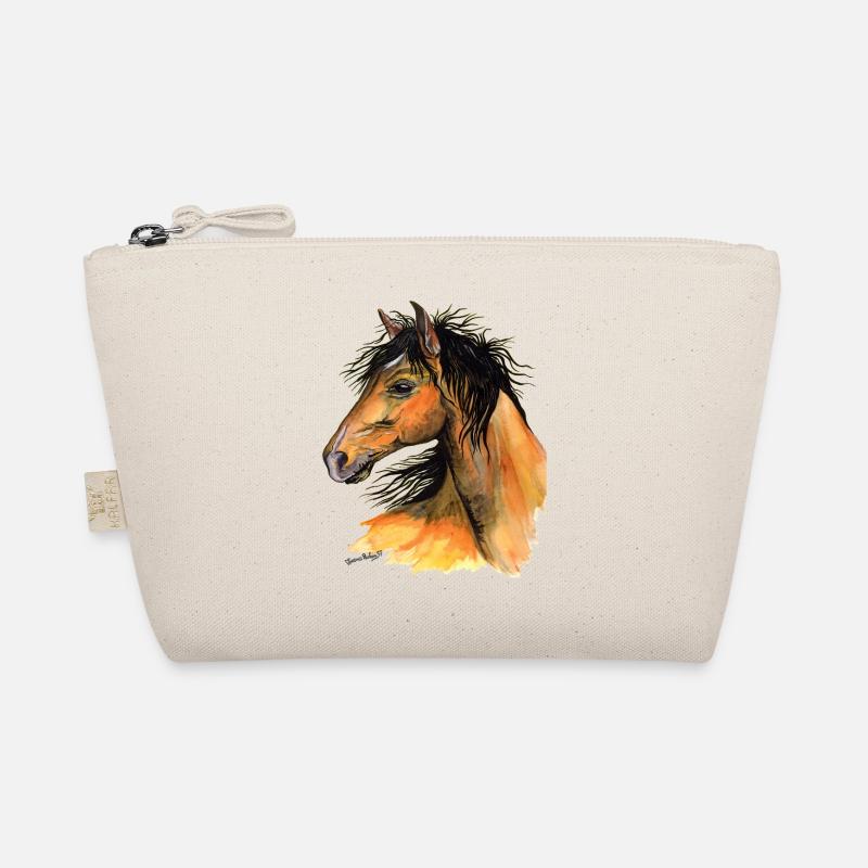 horse head - Organic Pouch - nature