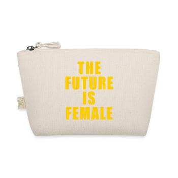 THE FUTURE IS FEMALE GESCHENK FEMINIST FEMINISM - Bio-Täschchen - Natur - Vorne
