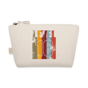 Niveau 16 anniversaire Vintage Gamer - Trousse biologique - nature - Devant