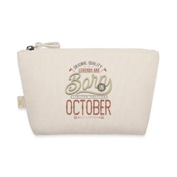 OCTOBE legends birthday quotes humor - Organic Pouch - nature - Front