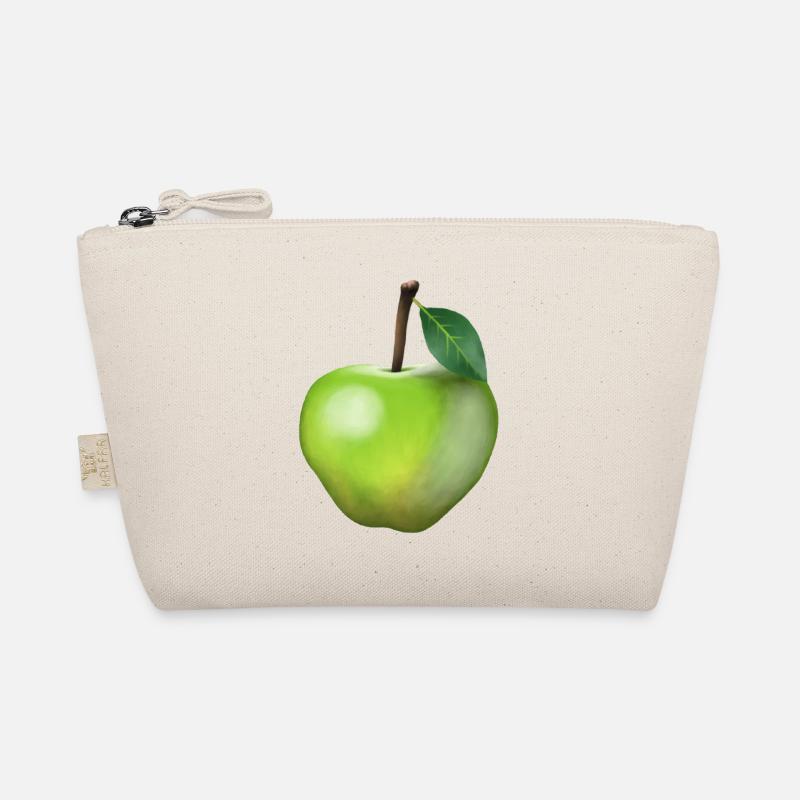 Grüner Apfel - Bio-Täschchen - Natur