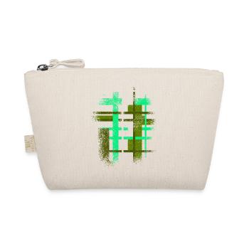 Abstract Cyber VINTAGE Background Design - Organic Pouch - nature - Front