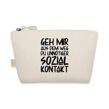 Geh mir aus dem Weg Du unnötiger Sozialkontakt - Bio-Täschchen - Natur - Vorne