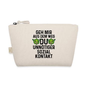 Geh mir aus dem Weg Du unnötiger Sozialkontakt - Bio-Täschchen - Natur - Vorne