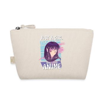 Just A Girl Who Loves Anime Kawaii Manga Teen Girl - Organic Pouch - nature - Front