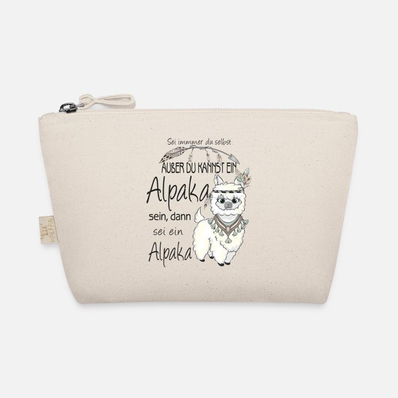 Alpaka Sei immer du selbst Bio-Täschchen