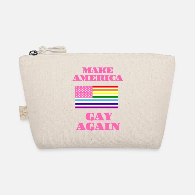 make america gay - Bio-Täschchen - Natur