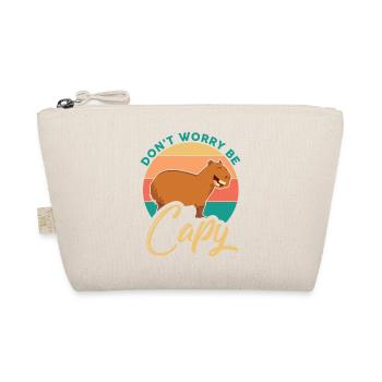 Capibara-owner mammal capibara motif - Organic Pouch - nature - Front