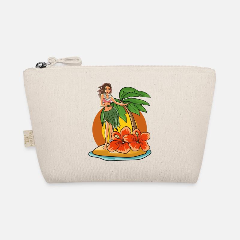 Hawaii Hula Mädchen Bio-Täschchen